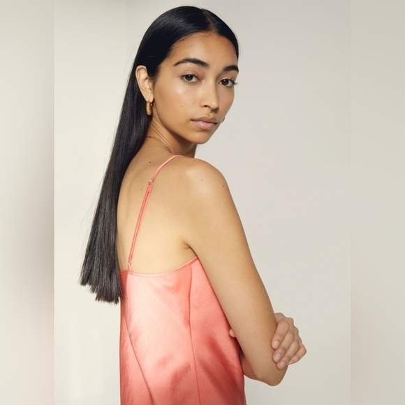 Wilfred Aritzia Mini Slip Dress peach color - Picture 3 of 11